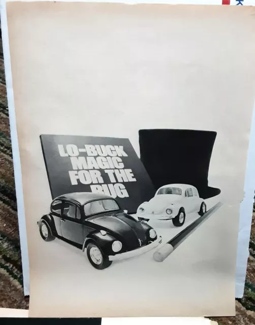 1973 Volkswagen Lo Buck Magic For The Bug Original Ad vintage