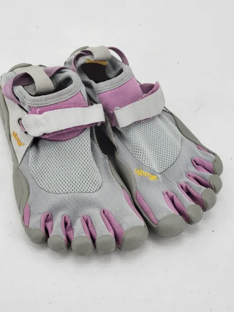 Vibram Fivefingers KSO EU 37 US 6.5-7 W1459 Sprint Fuschia Gray Shoes CLEAN