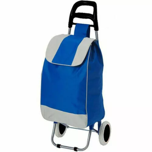 2 Wheels Shopping Cart Trolley Stair Climbing Wheels Foldable Fabrics Bag Cart