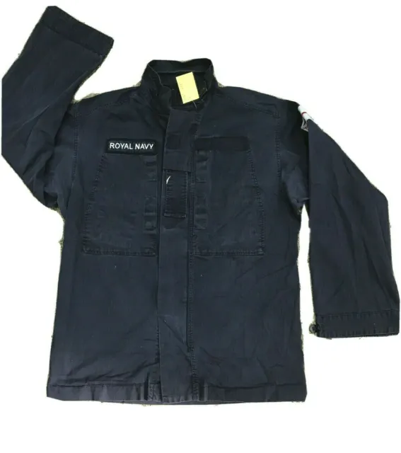 Genuine Royal Navy Jacket Shirt Combat Warm Weather Blue FR,RN Grade 1 2
