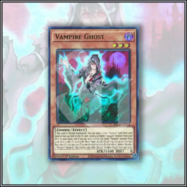 YuGiOh VAMPIRE GHOST | ULTRA RARE ▪️ 1ST EDITION 💎