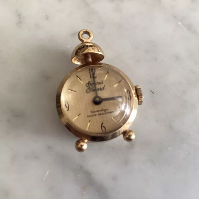 Vintage Gervais Lenard Alarm Clock Watch
