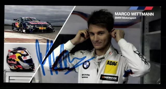 Marco Wittmann Autogrammkarte Original Signiert Motorsport ## BC G 26319