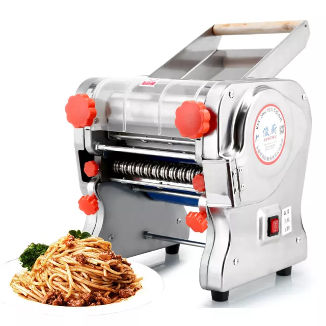 Commercial Electric Noodles Machine Stainless Steel Pasta Maker Dough Roller US