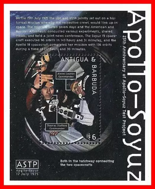 Antigua 2000 Apollo-Soyuz S/S SC# 2365 MNH ( Found Billiger? Lassen US Know