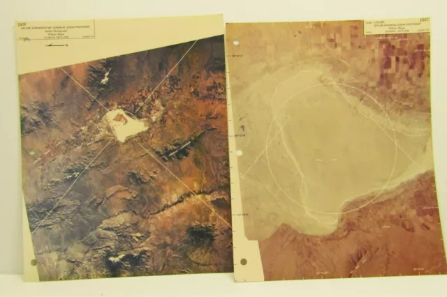 Vintage 2 Skylab Maximum Zoom Photomap Aircraft Photo-Imagery Wilcox Playa 1973