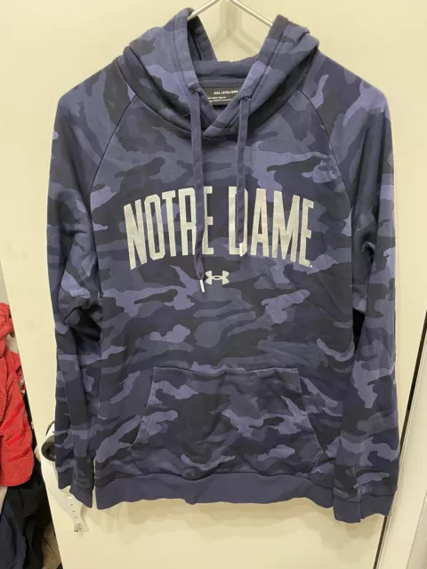 UNDER ARMOUR Notre Dame Fighting Irish Camo  Mens Loose Pullover Hoodie  2XL