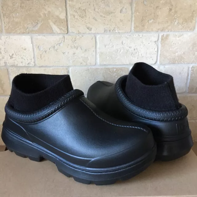 UGG TASMAN X Black Removable Sock Slip On Clog Shoe Rain Boots Size 10 ...