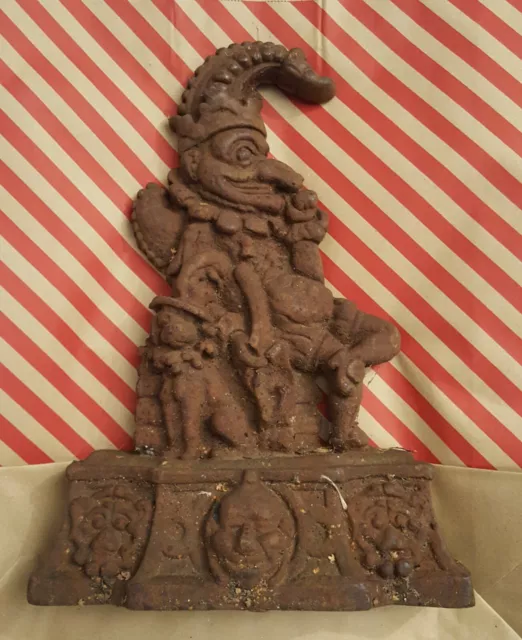 Antique Victorian Cast Iron Mr Punch Door Stop Door Porter Decoration