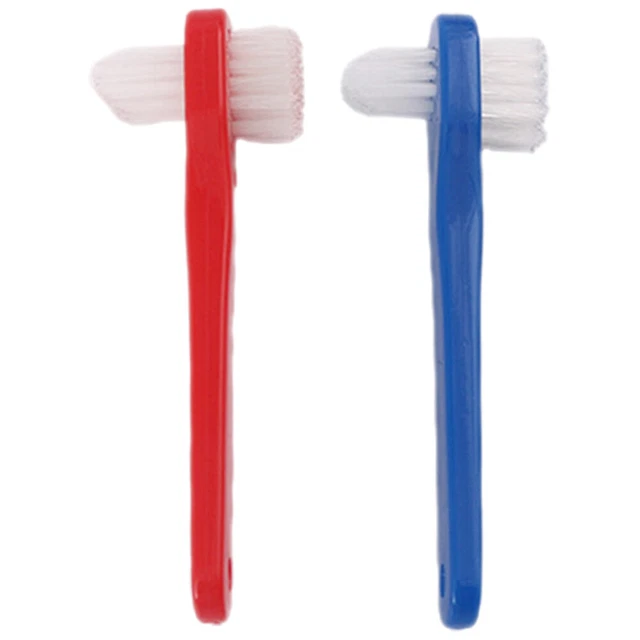 2 piezas cepillo de dientes cerdas duras cepillo de dientes falso cepillo de dientes manual dentadura