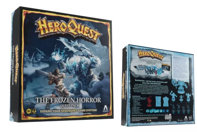 Nuovo HeroQuest The Frozen Horror Quest Pack Expansion Pack nuovo RPG sigillato (5