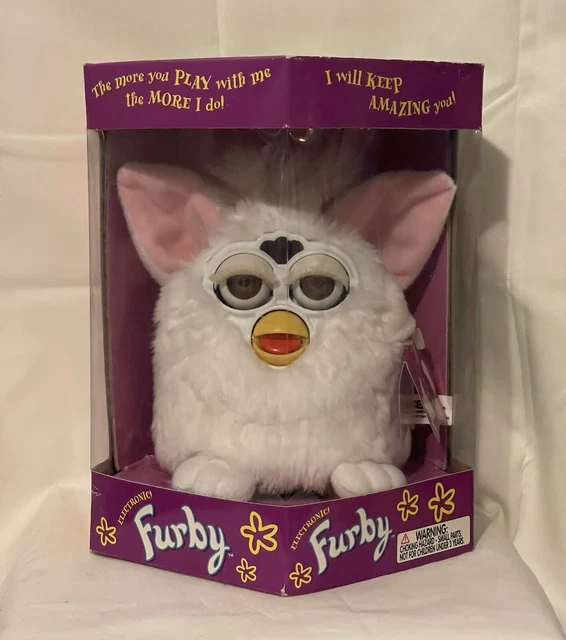 Lot De 2 Furbys 1998 (blanc/crème + Bleu/rose) - Pour Pièces Ou Réparation