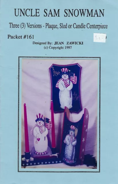 Uncle Sam Schneemann Jean Zawicki Dekorativ Malen Muster Paket