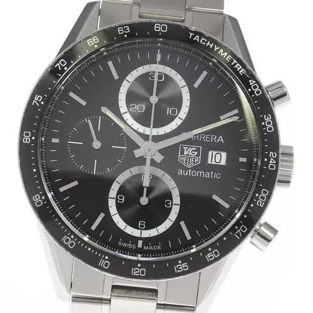 TAG HEUER Carrera CV2010-3 Chronograph black Dial Automatic Men's Watch_810567