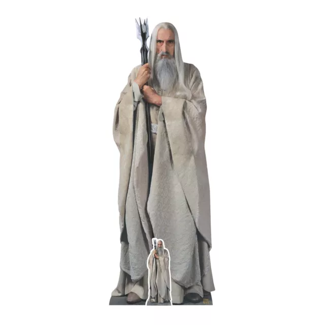 Saruman Ufficiale Grandezza Naturale Cartone Sagoma / IN Piedi Lord of the Rings