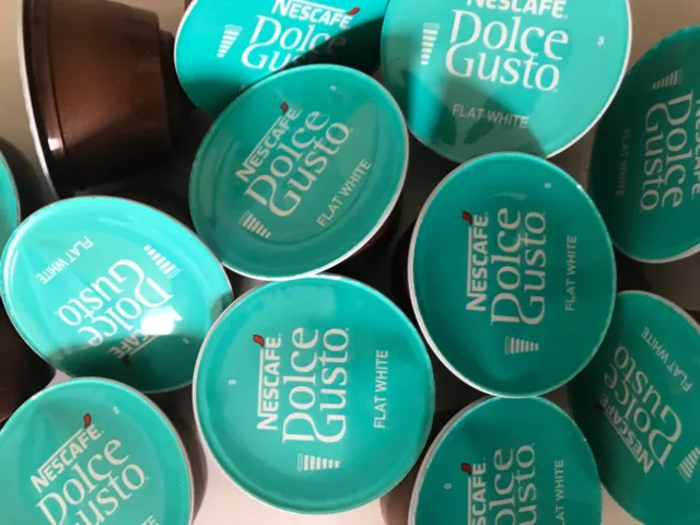 Nescafe Dolce Gusto Pods Flat White coffee pods 10,30,50,80,100 sold loose