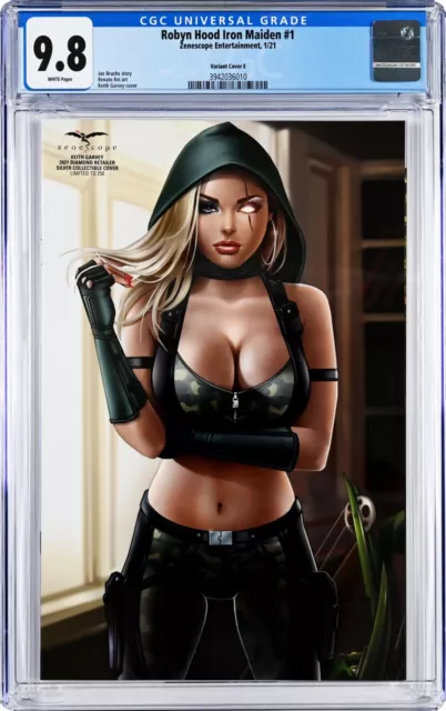 Robyn Hood Iron Maiden #1 CGC 9.8 (Jan 2021, Zenescope) Keith Garvey Cover E