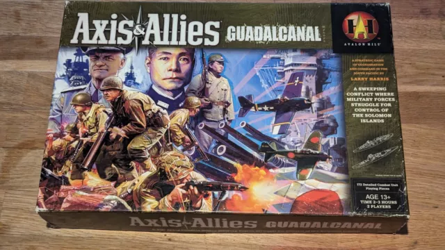 Replacement Game Box - AXIS AND ALLIES  GUADALCANAL  - Lightly Played Condition