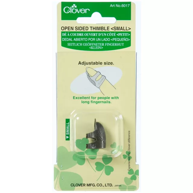 Clover Thimble Open Sided Small