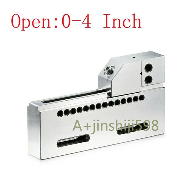 4" Wire EDM Vise High Precision SUS420 Stainless Steel 100mm CNC Jaw Opening