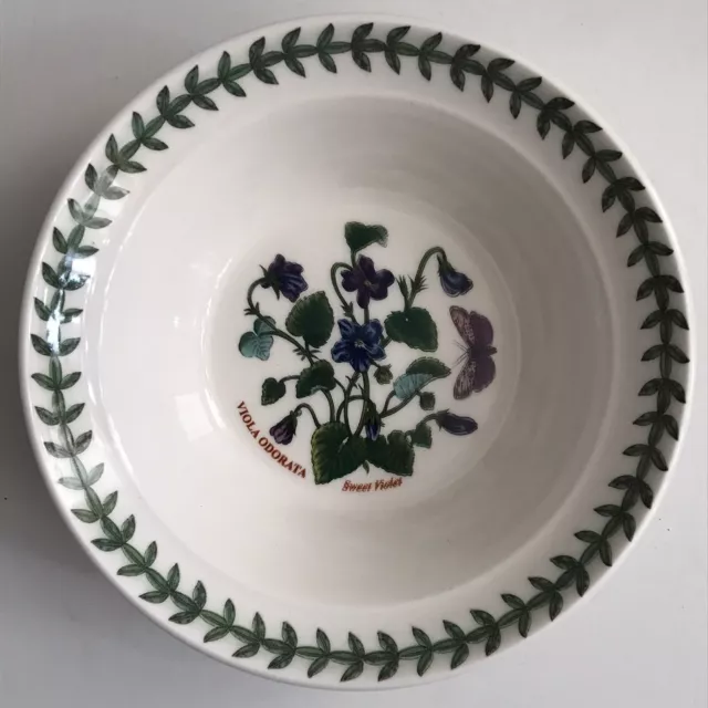 -PORTMEIRION BOTANIC GARDEN CEREAL / OATMEAL BOWL - 16.5cm/6.5” Viola