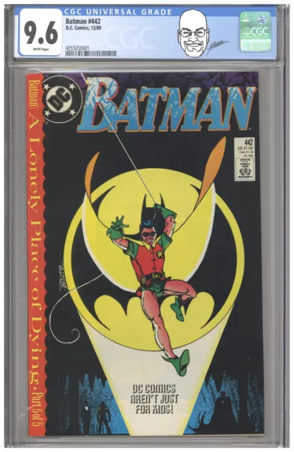 Batman #442 CGC 9.6 1st Tim Drake Costume 1989 Two-Face Nightwing George Perez