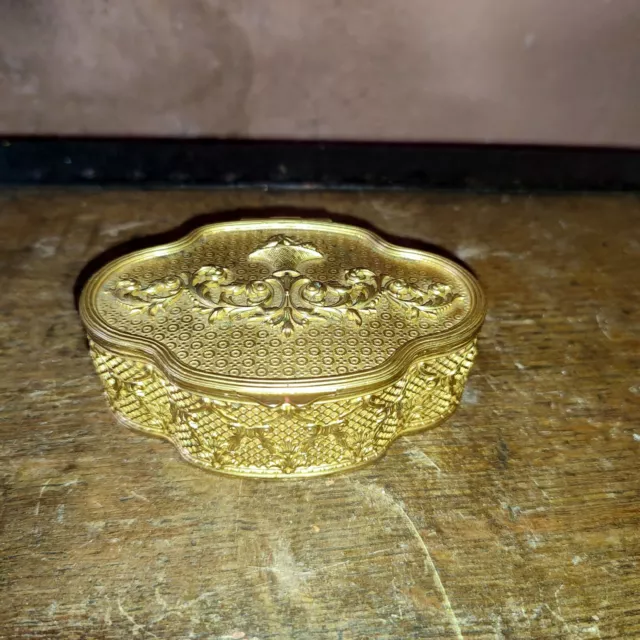 Boite Coffret Bijoux Bronze Laiton doré Ormolu XIX ème Louis XVI