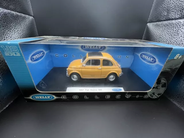 1:18 Welly 1957 Fiat Nuova 500 Modellauto OVP