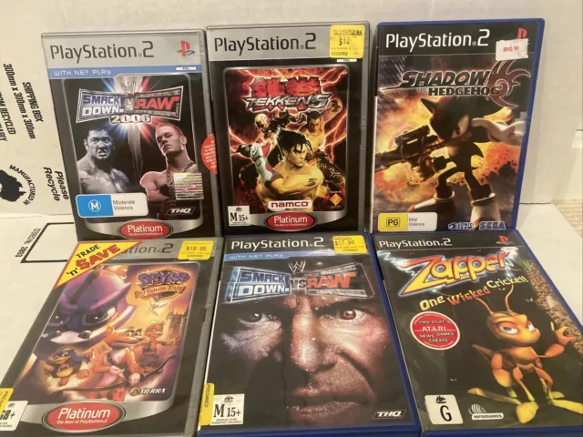 Playstation 2 PS2 games 150+ to Choose from Simpsons Crash Lego Tekken  Rugby WWE