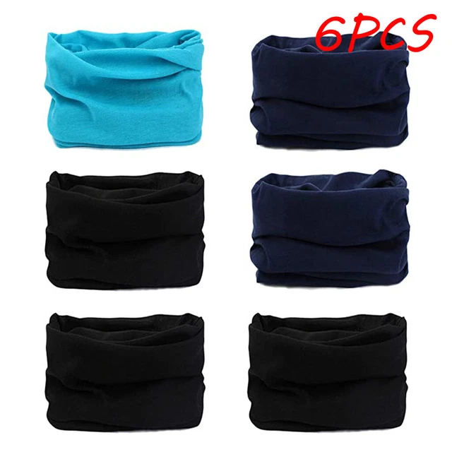 6PCS Magic Scarf Outdoor Headwear Bandana Sport Tube UV Face Mask Workout Hiking