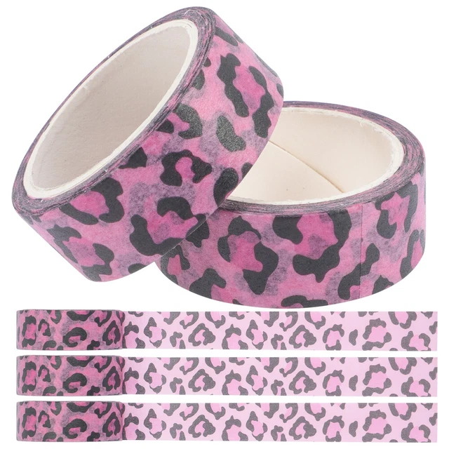 5 Rolls Animal Prints Set Scrapbook Cintas decorativas Cintas adhesivas