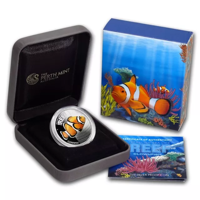 Clownfisch / Fisch / Nemo - Pp / Proof - 999 Silber - Silbermünze - Silberbarren