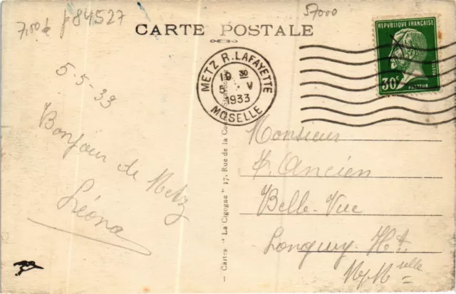 CPA Moselle METZ Porte et Avenue Serpenoise (984527) 2