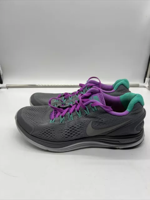 Nike Lunarglide 4  Womens Size 9 - 524978-015 Gray/Purple Running Shoes Sneakers