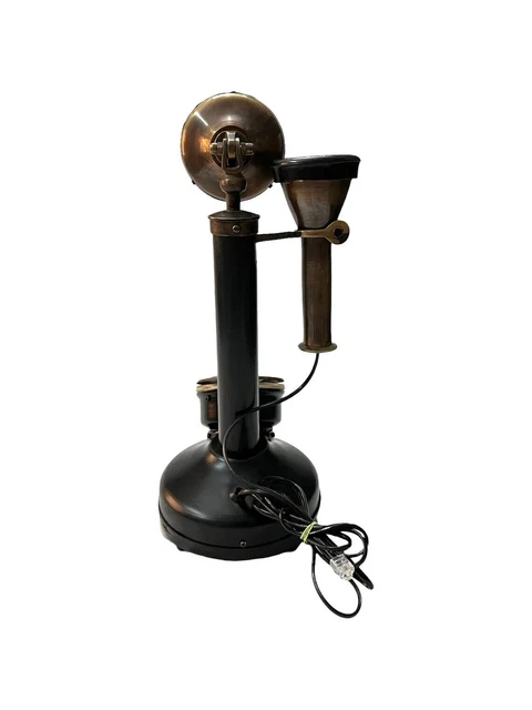 Antiguo Retro Vintage candelabro teléfono giratorio Dial decoración de la...