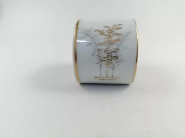 Elegant Fukagawa Arita Gold Bamboo Napkin Ring  Hand Painted Japanese Tableware