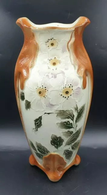 ancien vase keller et guerin barbotine st clement sc kg art nouveau deco 1900