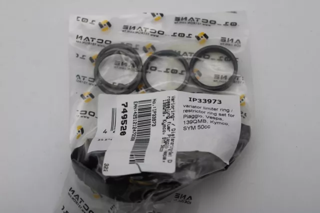 Varioring- / Distanzring-Set Drosselung für Piaggio, Vespa, 139QMB, Kymco, SYM 5