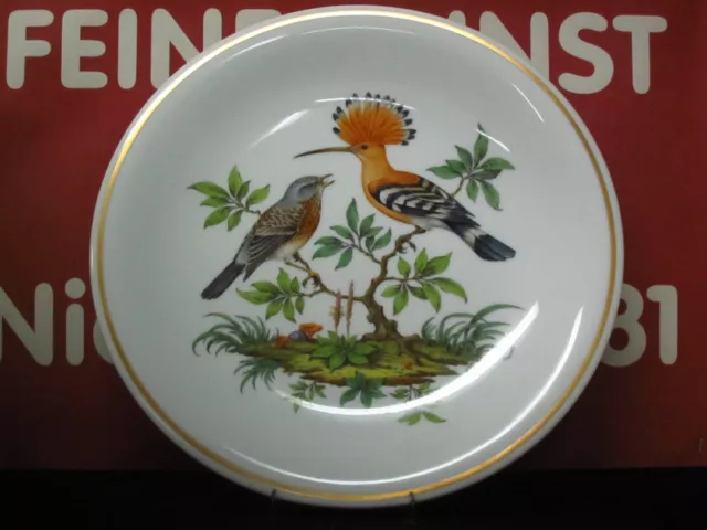 MEISSEN GROßER 32CM PRUNK TELLER - PLATTE VOGEL MALEREI  NUMMER 262013 1.WAHL