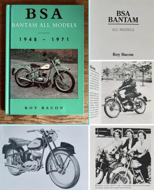 BSA Bantam All Models 1948-1971 Roy Bacon Hardback Classic Motorcycle Book B.S.A