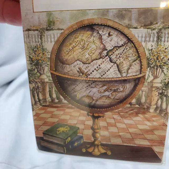 Antioch Publishing Co. Book Plates Vintage NEW Globe Design Bookplates NIP