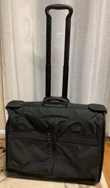 Tumi Black ballistic Nylon Wheeled Garment Bag Suitcase 2242D3