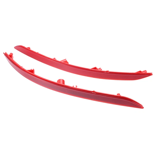1 Par Trasero Parachoques Reflector Luz Cubierta para Coche 92405-F2000 Rojo