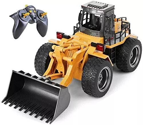 GIFT BOXED Top Race 6 Channel Full Functional RC Front Loader Tractor + Lights