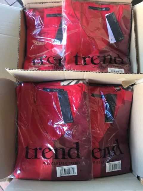 Énorme Lot Robes Rouge Trend Miss Captain Neuve Femme Élégante Revendeur Soirée