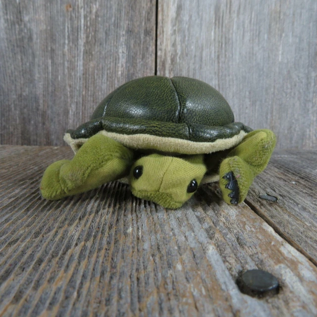 TURTLE PUPPET PLUSH Tortoise Finger Hand Folkmanis Stuffed Animal