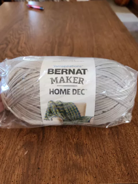 Bernat Maker Home Dec Woodberry Yarn - 2 Pack of 250g/8.8oz - Cotton - 5  Bulky - 317 Yards - Knitting/Crochet