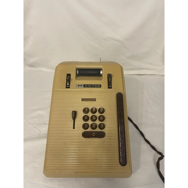 Vintage Victor 78254 10 Key Adding Machine.