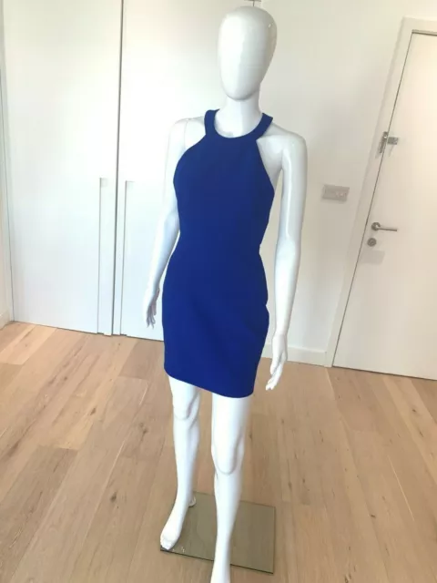 AQ/AQ Lola Blue bodycon backless Mini dress Size 8-10, Used- perfect condition