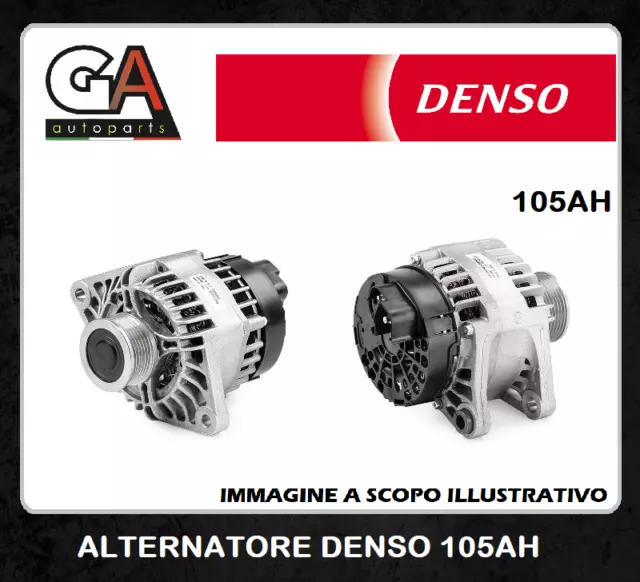 Alternatore Alfa Romeo 147 156 145 1.9 GT JTD JTDm 8V 16V Denso 105 ah Fiat